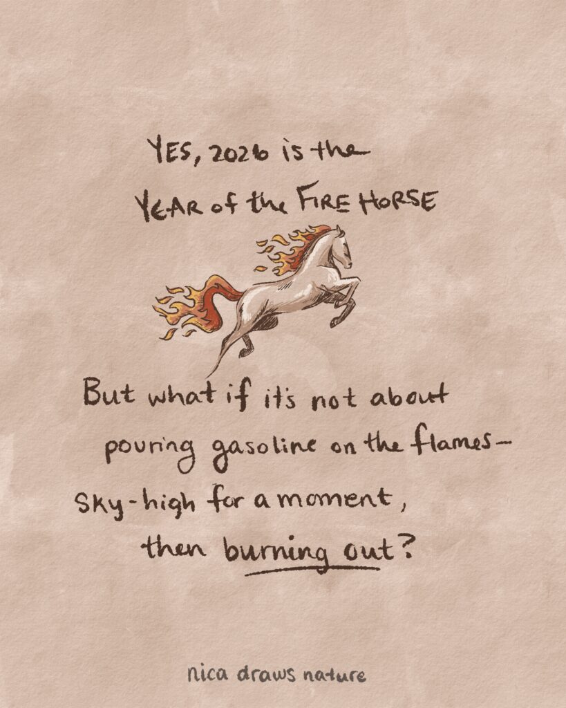 2026 Year of the Fire Horse Drawing